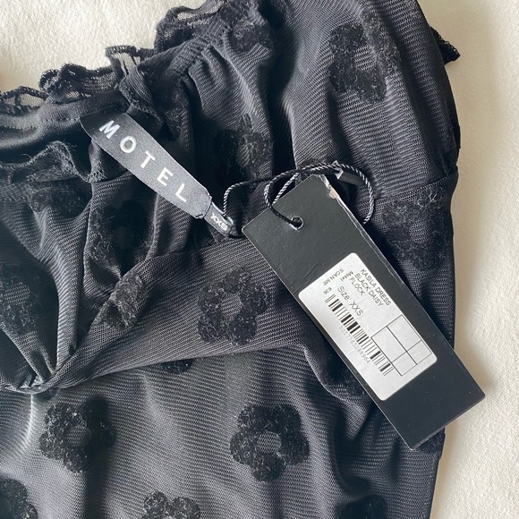 Motel Rocks Kasila Mini Black Dress - Picture 3 of 3